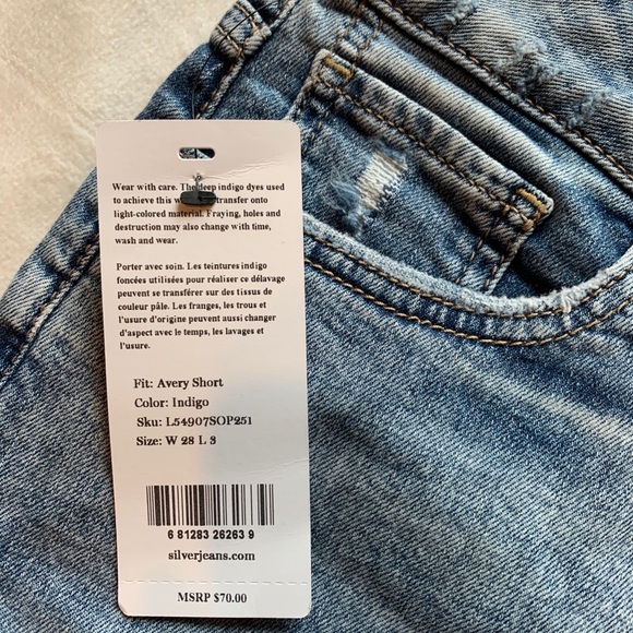 Silver Jean Shorts - Picture 3 of 5